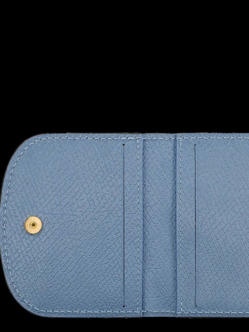 Longchamp $145 Epure ÉPURE Leather Flap Bifold Card Case Holder Slate NWOT! - Picture 3 of 5